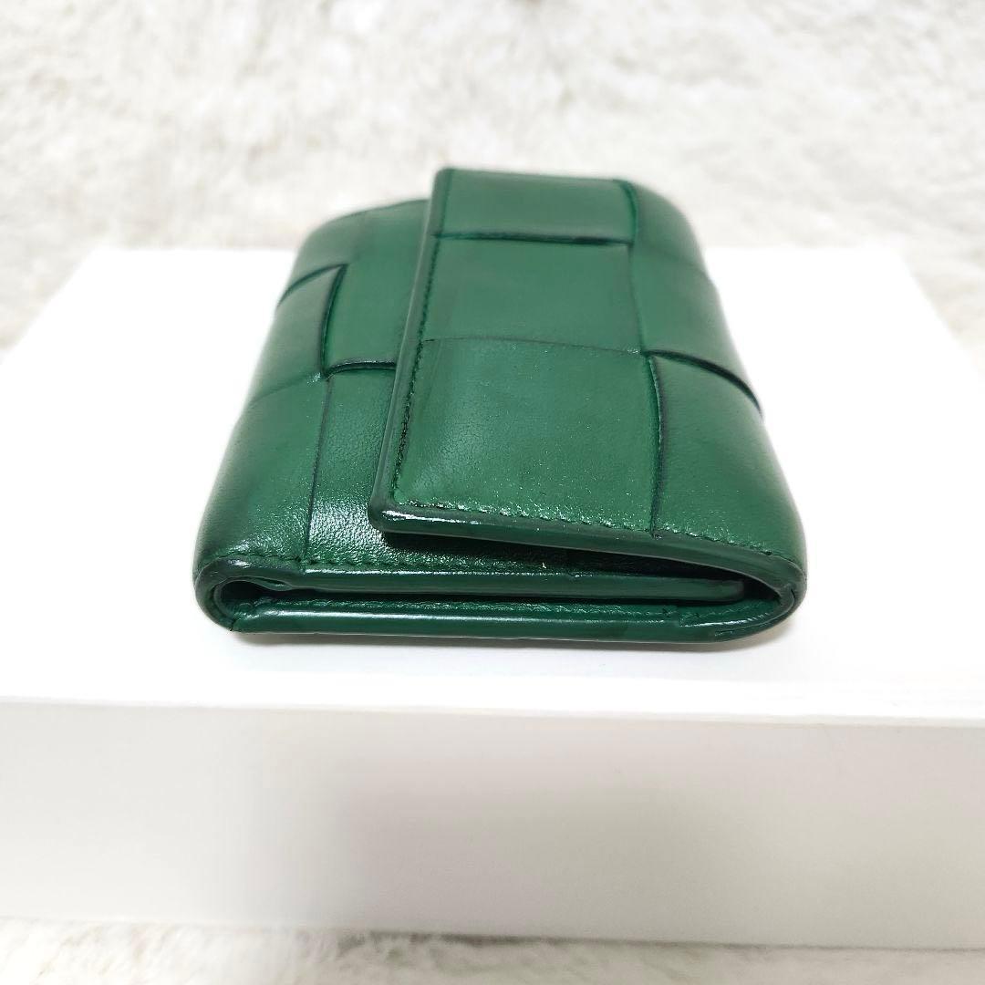 ✨極美品 RFID搭載✨ボッテガ 三つ折り イントレチャート カセット