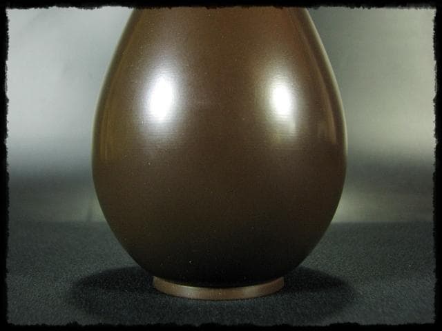 根来 茂昌 唐銅 鶴首 花入 釜師遠州流職方 師香取正彦