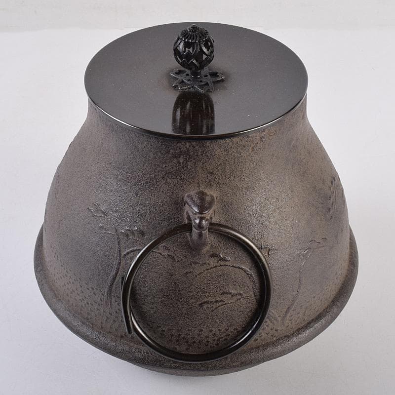 煎茶道具 釜師 菊地政光作 浜松文 鶴首釜 共箱 C R8884B - メルカリ