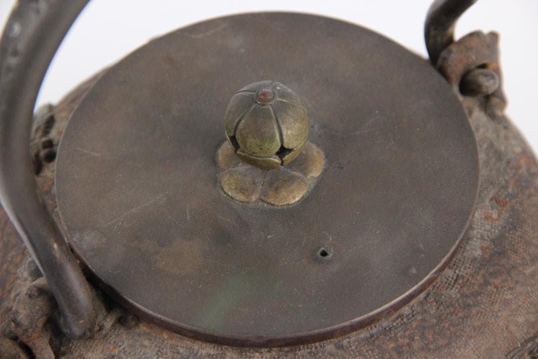 亀文堂 銀象嵌提手 梅図提手 月下湖景 琵琶湖