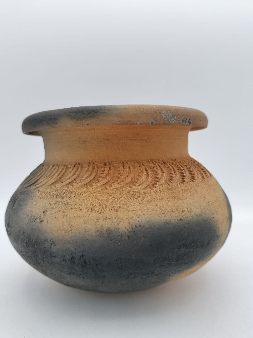 b987 建水 ハンネラ写 山崎宗元 木箱 茶道具 古物