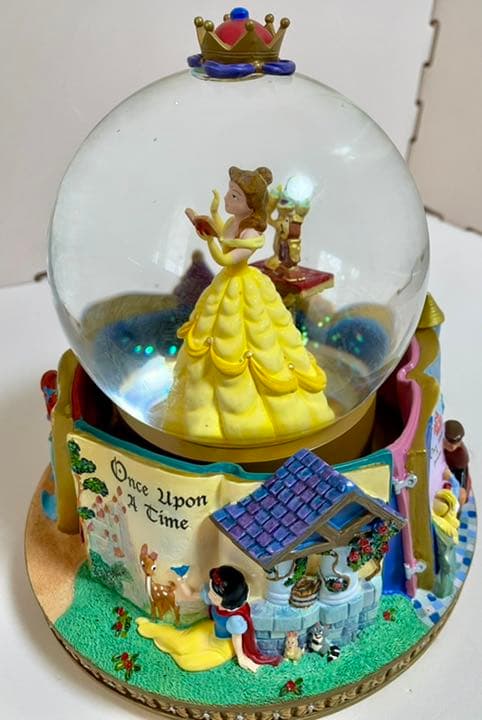 ディズニー 美女と野獣 スノーグローブ オルゴール プリンセス 箱付き