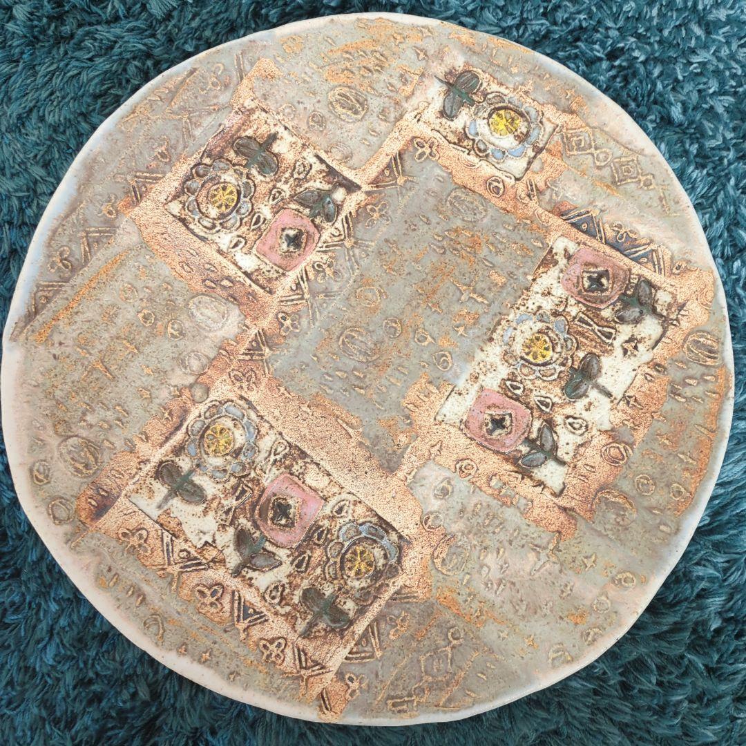 本田あつみさん　プレート24cm 本田あつみ 和食器通販｜さわらぎ Wild flowerプレート中