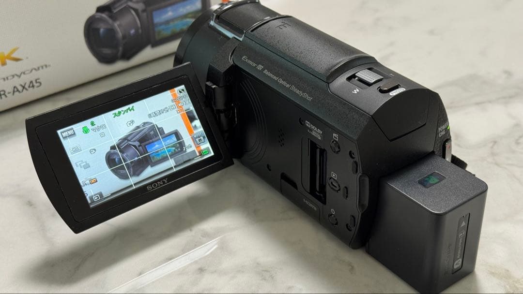 o*1様 SONY 4K FDR-AX45 ビデオカメラ バッテリー3個付き