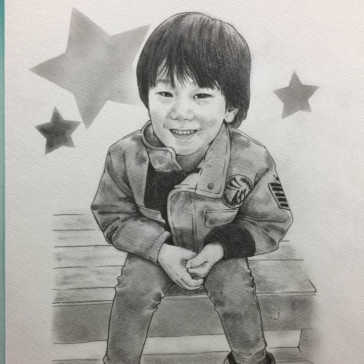 似顔絵オーダー  おひとり様決まりました。(o^^o)