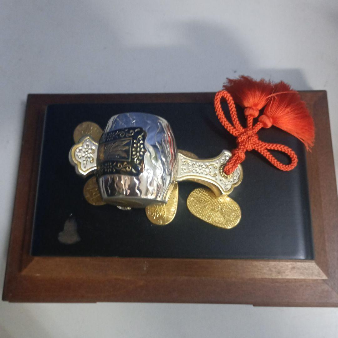 K*I様 4949）武比古作 　銀製 　小判小槌　 置物