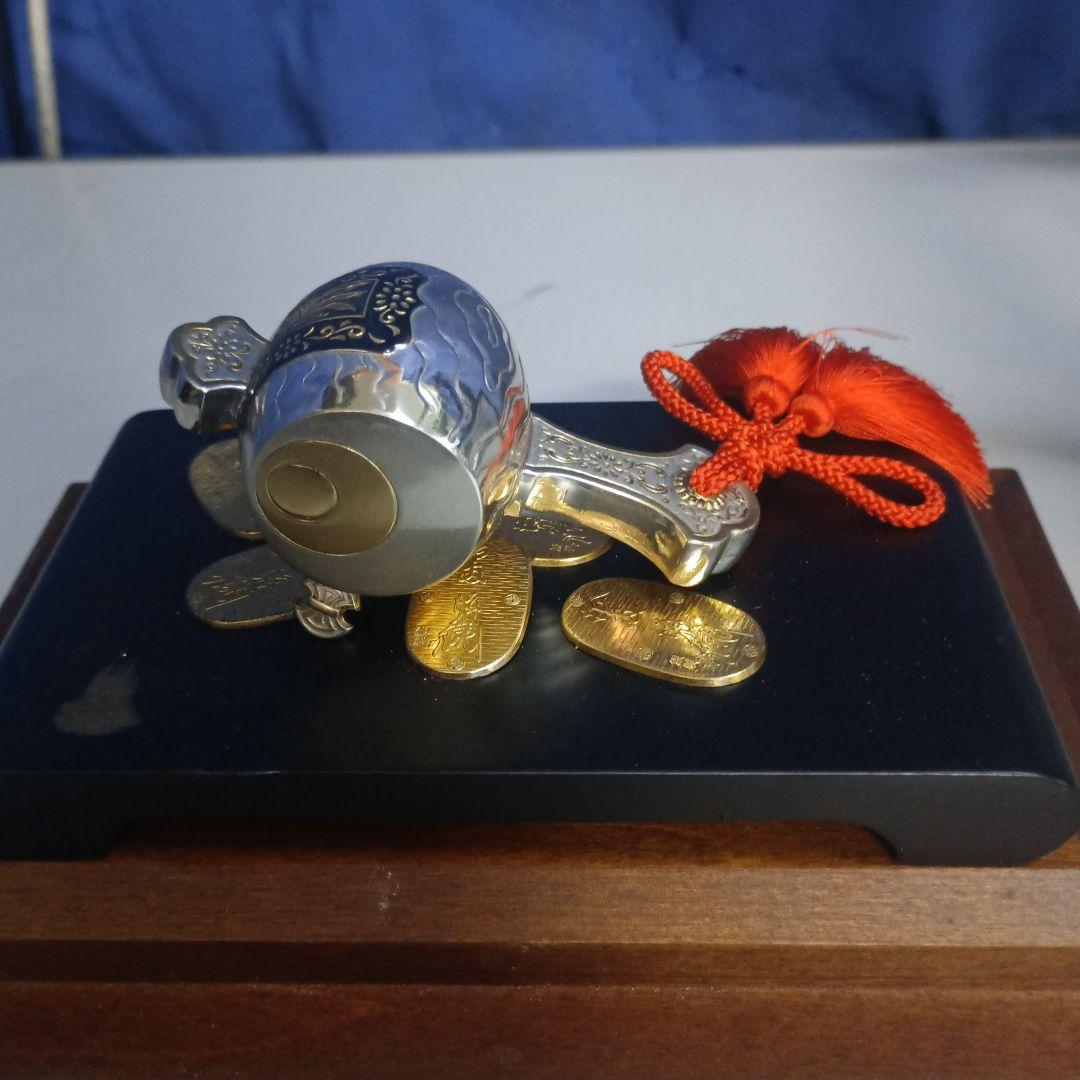 K*I様 4949）武比古作 　銀製 　小判小槌　 置物