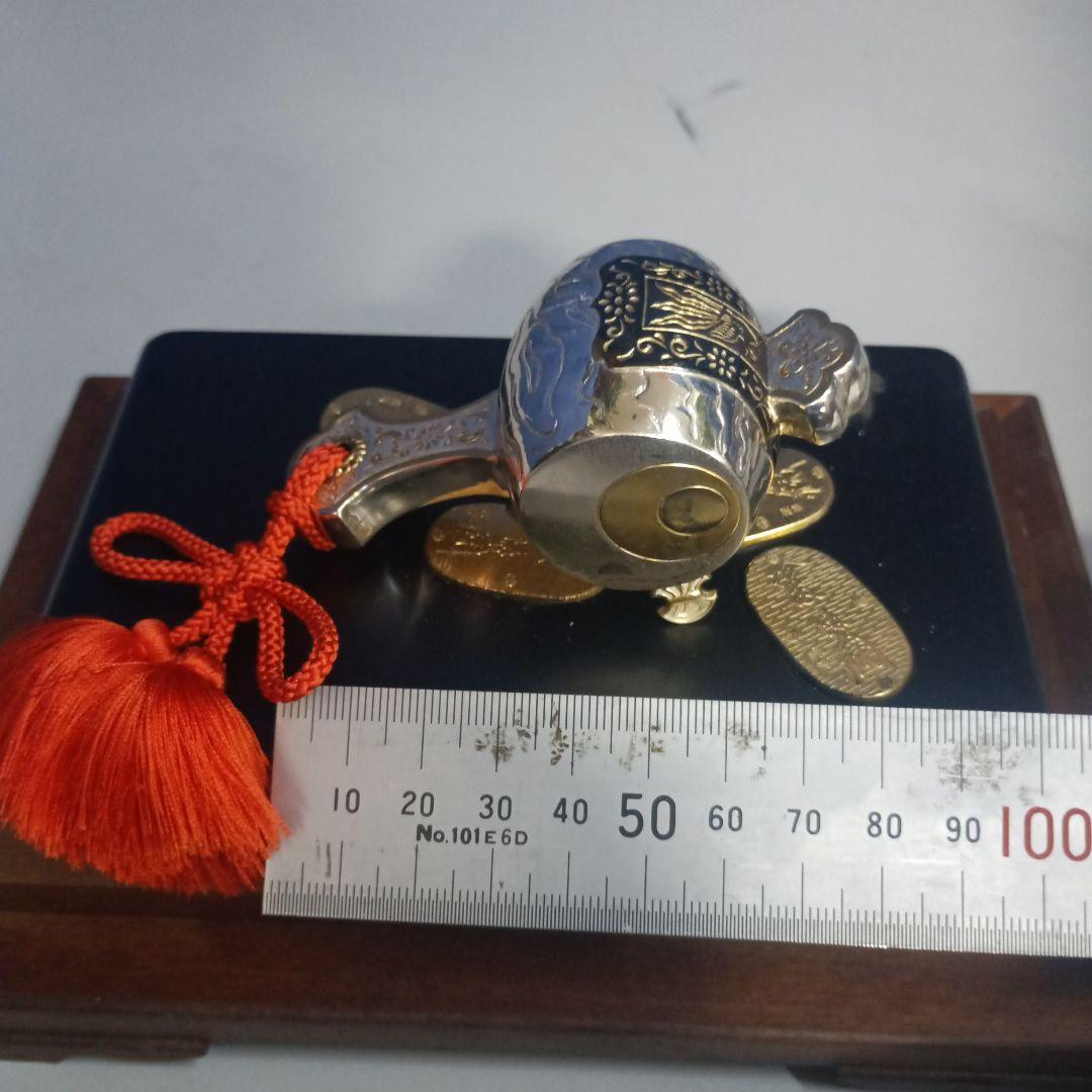 K*I様 4949）武比古作 　銀製 　小判小槌　 置物