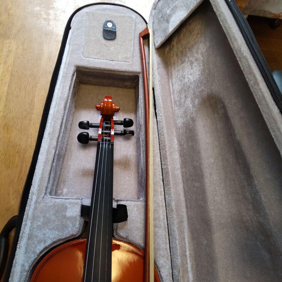 新品！格安！オレンジ バイオリン フルサイズ 4/4 ハードケース付き