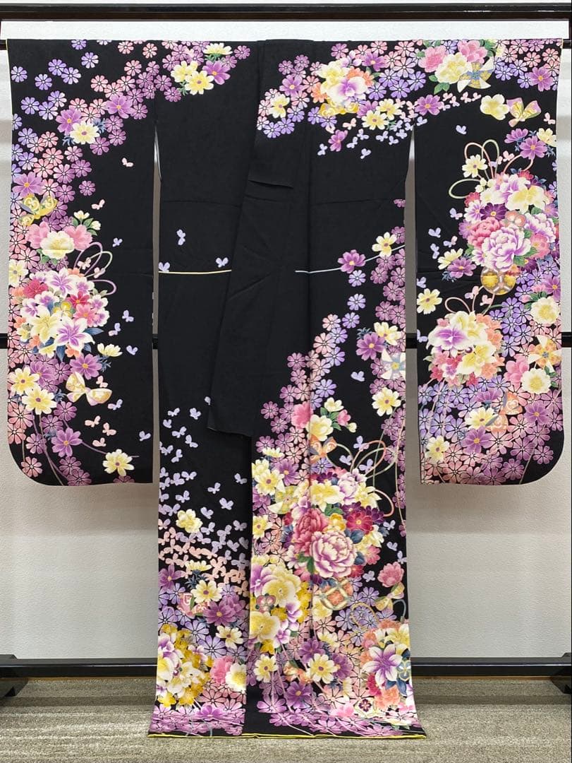 振袖 豪華 金駒 金彩 紋意匠 身丈172cm