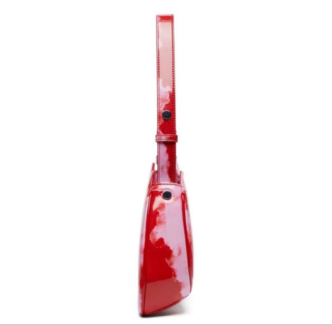 DIESEL ピンク ロゴ ハンドバッグ　ワンハンドル