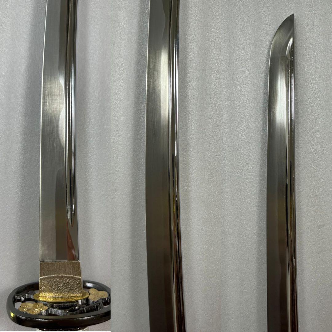 新品 模造刀　打刀 黑鞘　コスプレ 鞘付き長さ約105cm 26A2