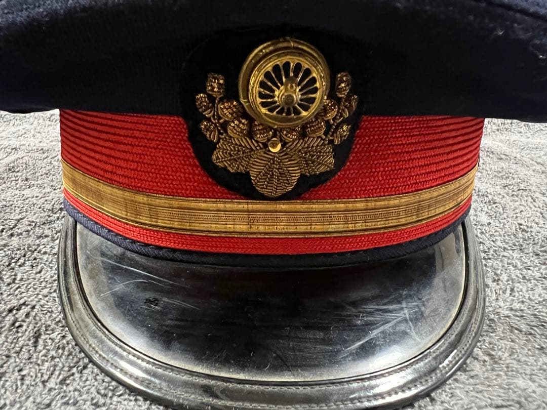 【O-897】国鉄 助役 帽子 記念メダル 功績章 鉄道 コスプレ