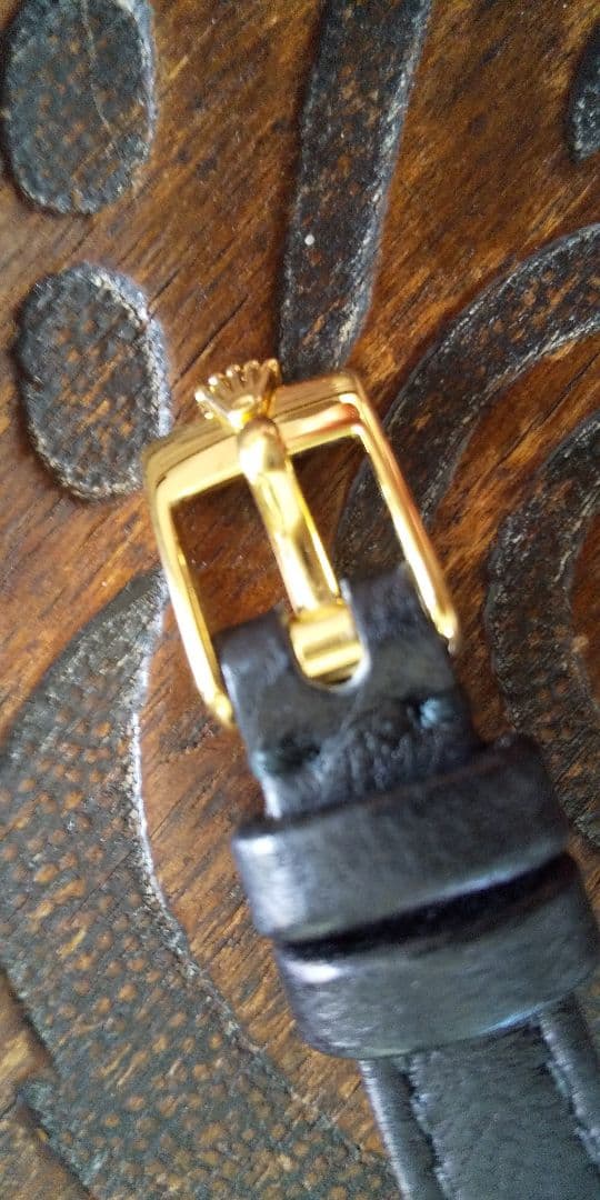 ロレックスRolex純正 カメレオンブラックレザーベルト・純正尾錠