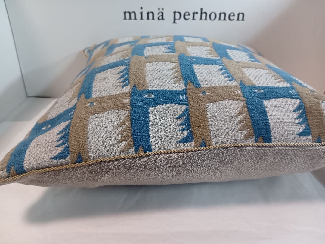 ❤パイピングクッションカバー❤サラブレッド＆コットンリネン♪