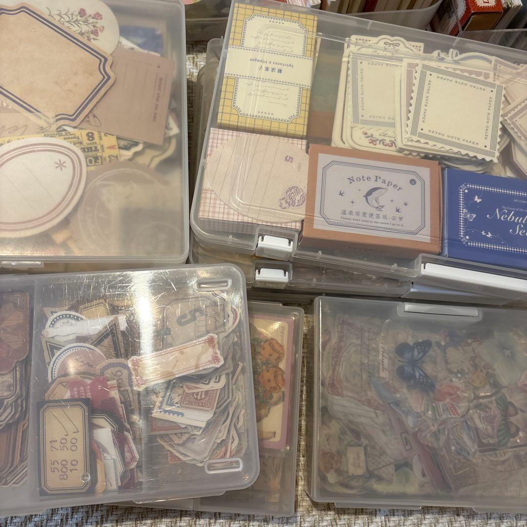 コラージュ素材 メモ帳 まとめ売り 紙モノ 大量 おすそ分けファイル