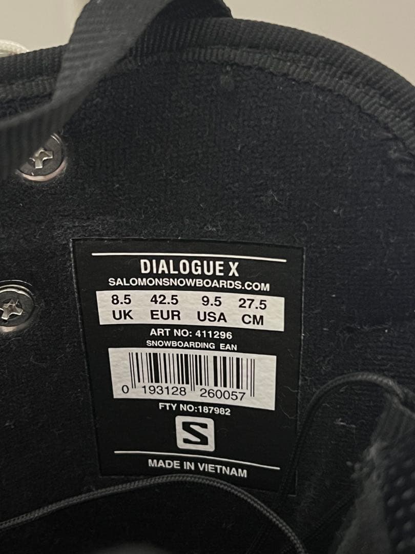【SALOMON】DIALOGUE X スノーボードブーツ ブラック