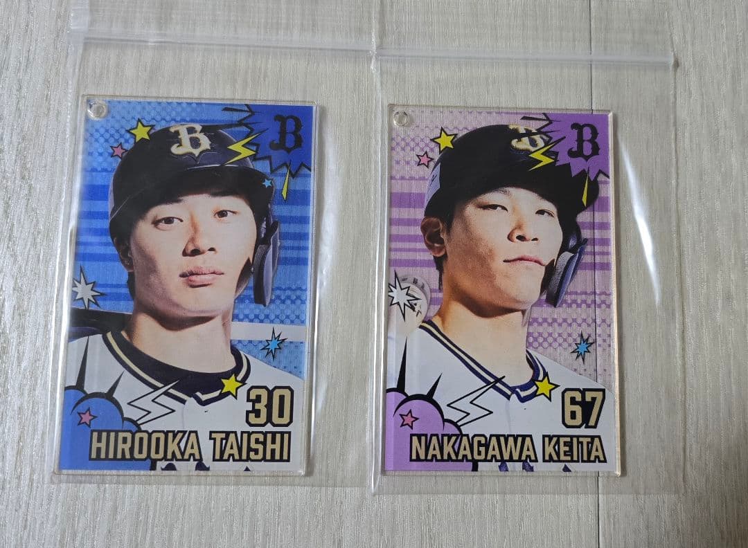 廣岡大志 中川圭太 コロチャレ C賞 アクリルカード オリックス