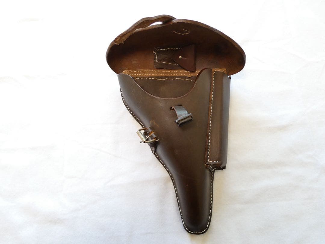 ルガーP08 ホルスター レプリカ 4インチ レザー 茶 ブラウン ドイツ軍