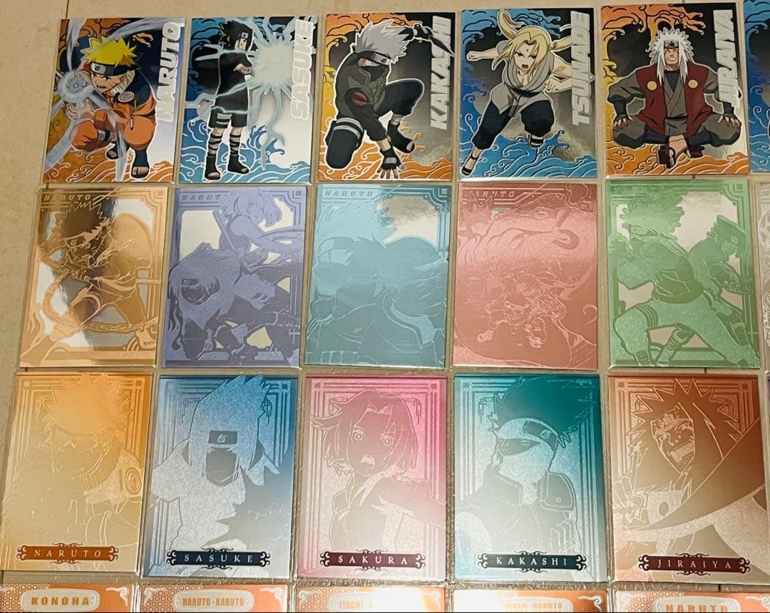 ナルト エッチングカード コレクション コンプ カカシ イタチ NARUTO