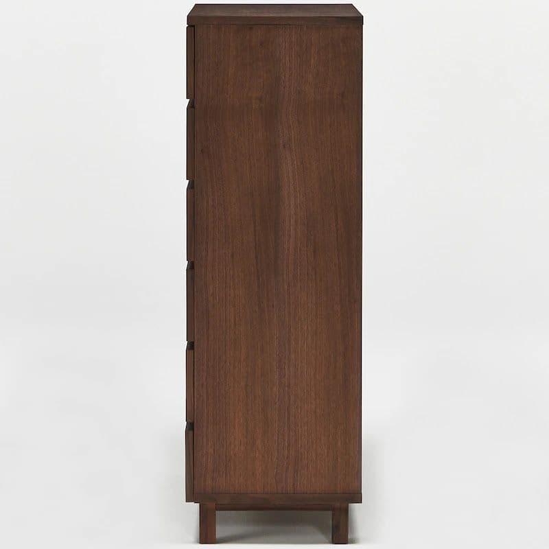 ぽちまる様専用】無印良品 6段 ダークブラウン ナチュラル ハイチェスト