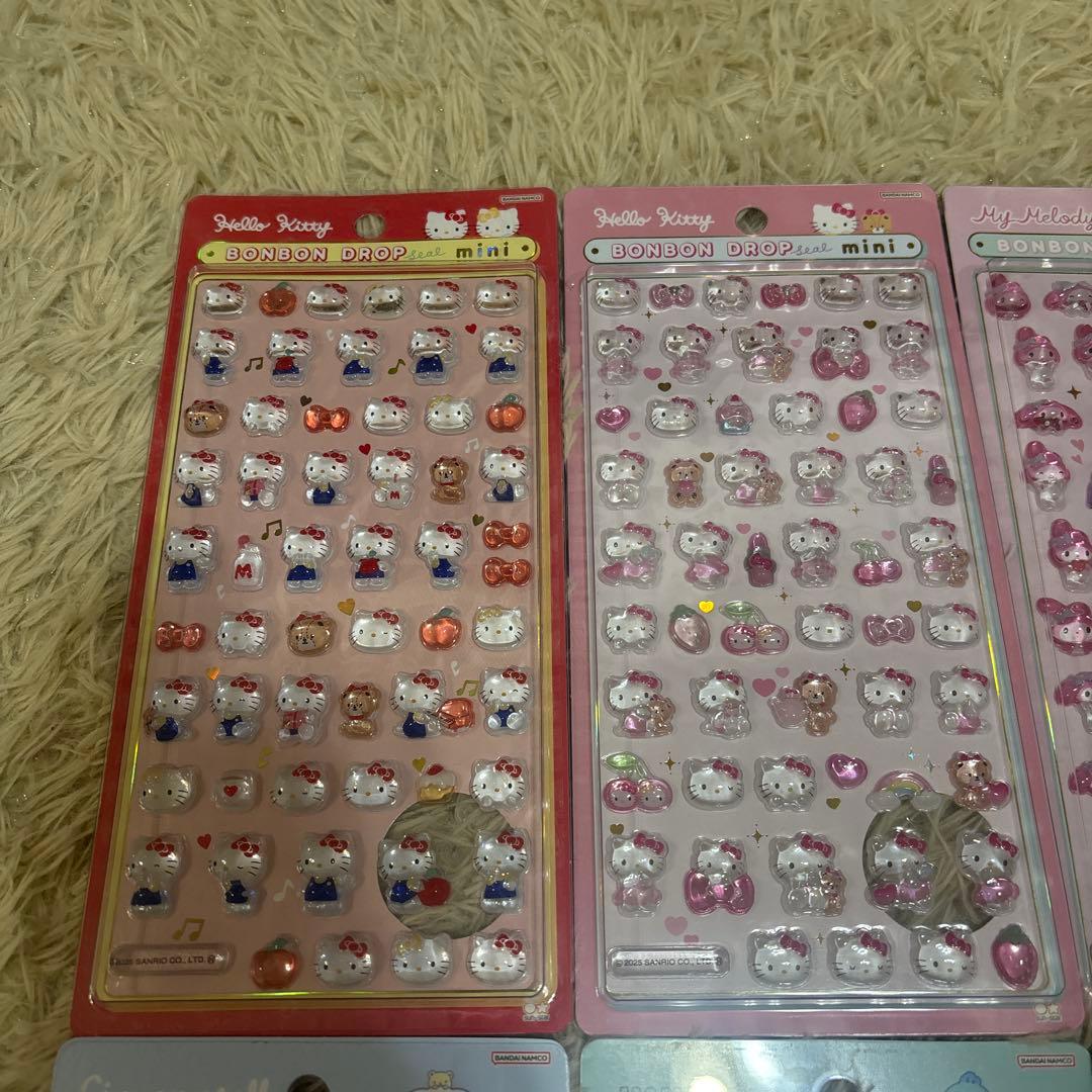 【国内正規品】 サンリオ ボンボンドロップシール ミニ 8種コンプ