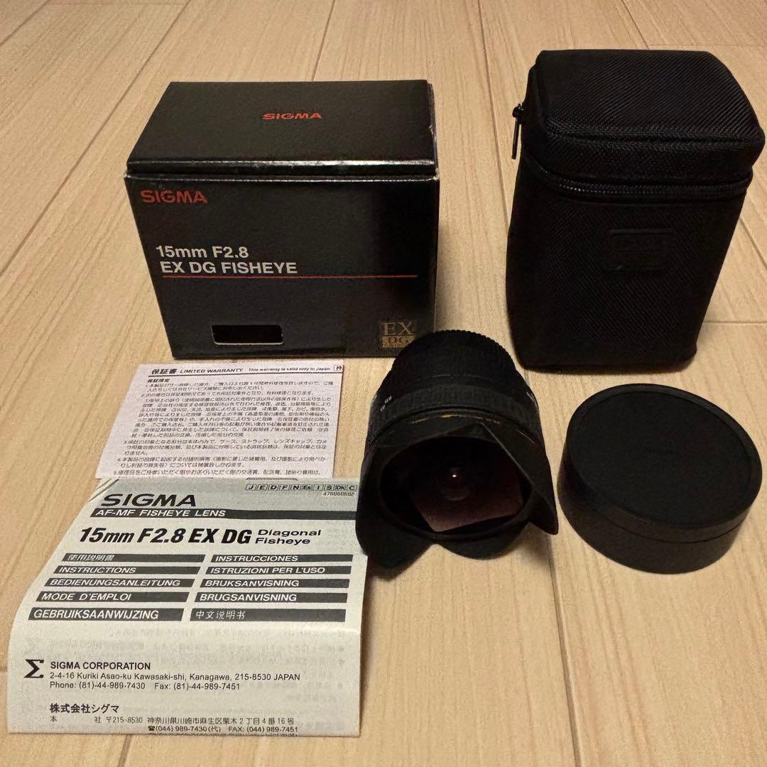 SIGMA 15mm F2.8 EX DG FISHEYE Nikon箱付 美品 Sigma 15mm f2.8 EX DG Fisheye - Lens – Kamerastore