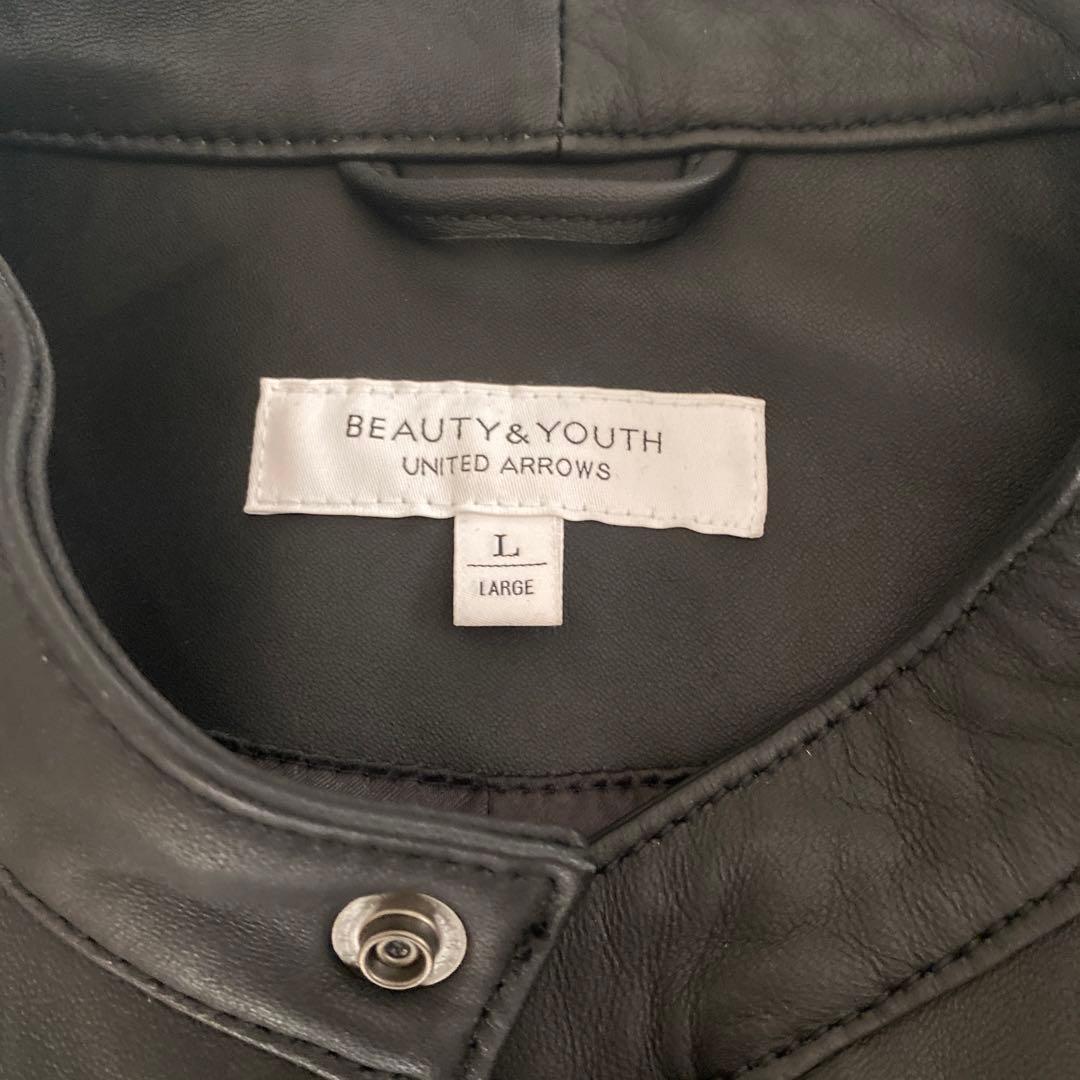 BEAUTY&YOUTH UNITED ARROWS 黒レザージャケット L