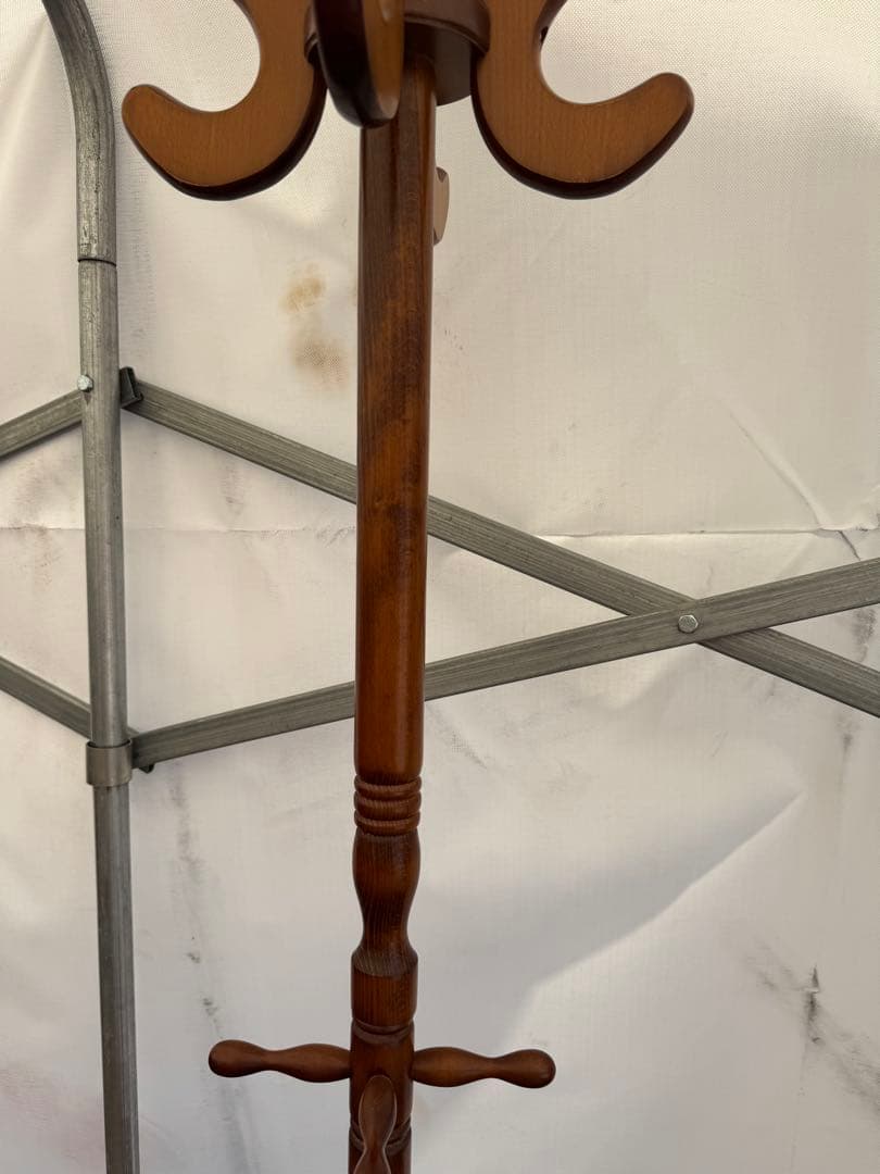 レトロ 傘立て付きコートハンガー ポールハンガー 帽子掛け