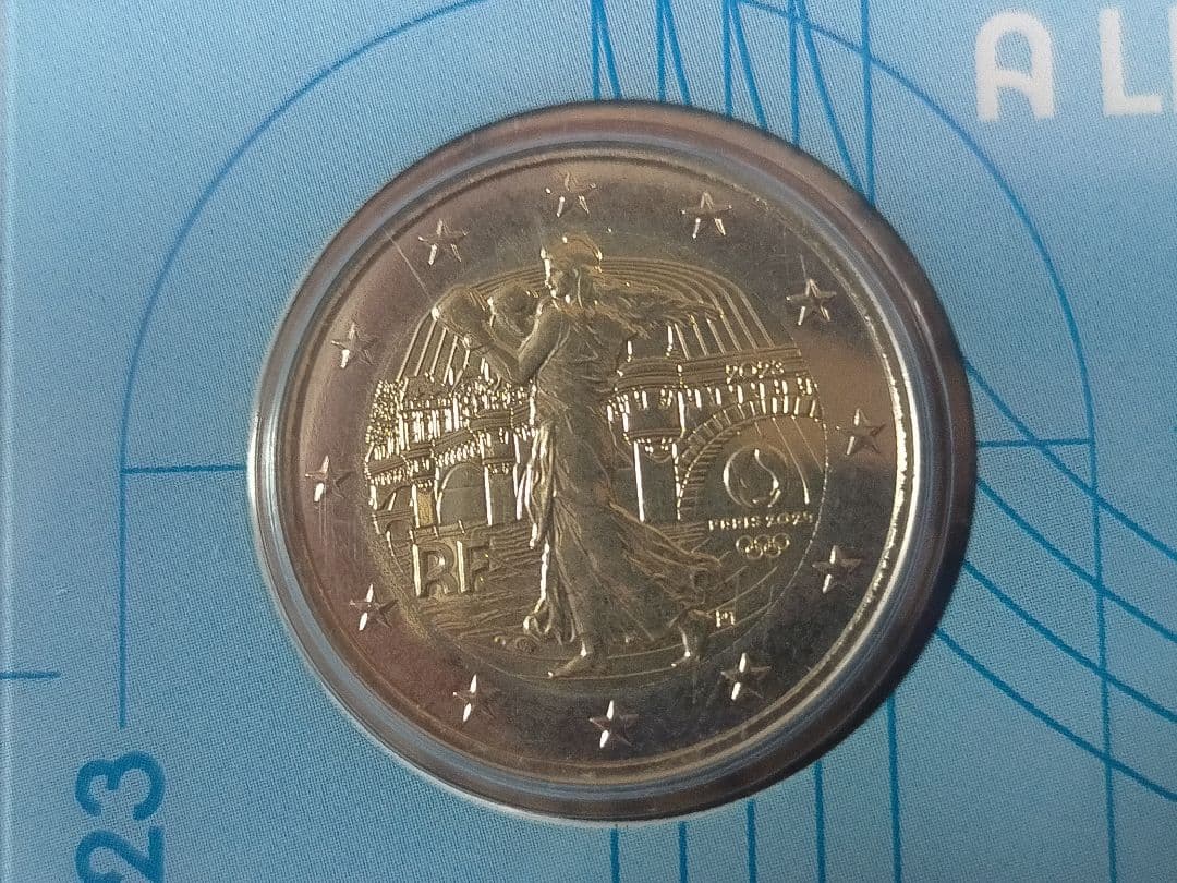 ☆。ブリスターパック入「フランス2024オリンピック大会(3次発行)記念」