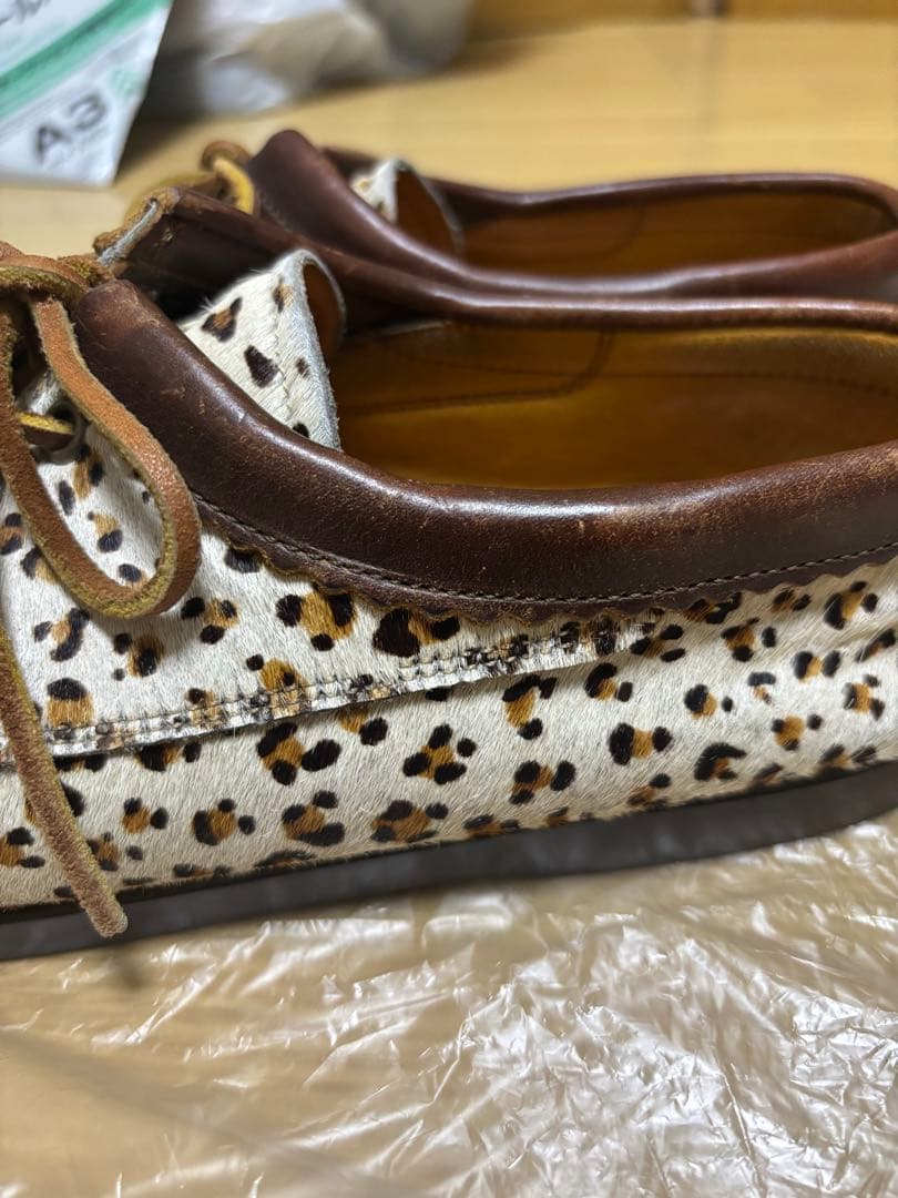 大人気　ユケテンYuketen ヒョウ柄モカシンシューズレオパードデッキシューズ