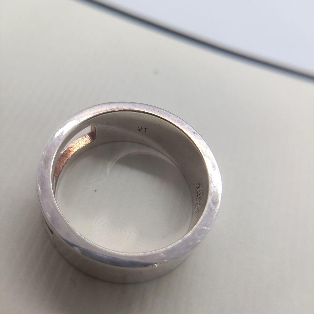 GUCCI✨　リング　20号　カットアウト　シルバー　925