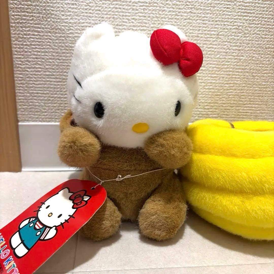 新品 レトロ 着脱可能 タグ付き ハローキティ ぬいぐるみ ハチミツ クマ