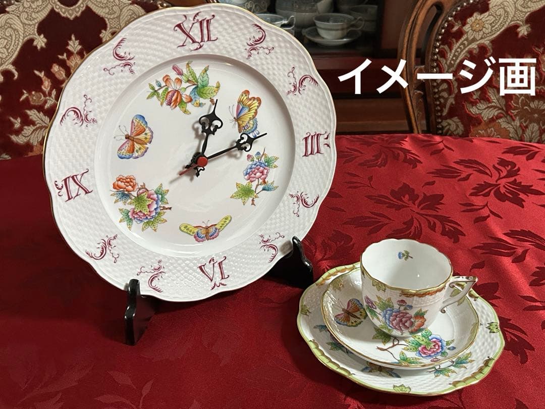 ヘレンド　ウォールクロック　壁掛け時計　ヴィクトリアプレーン　ジャンク