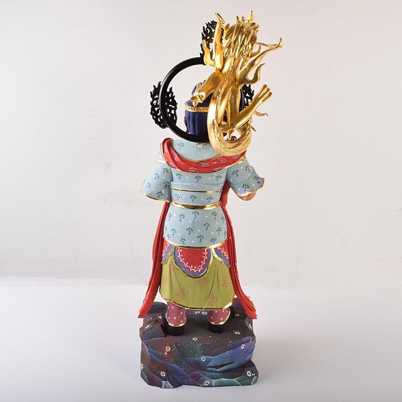 仏教美術 彩色木彫 二十八部衆像 難陀龍王像 歓喜龍王