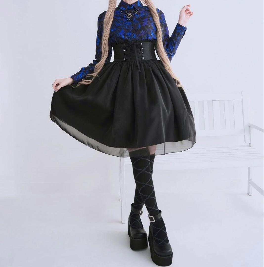 り*な様 モワティエ セレスティアゴシックハイウエストスカート(ミニ)送料込 美