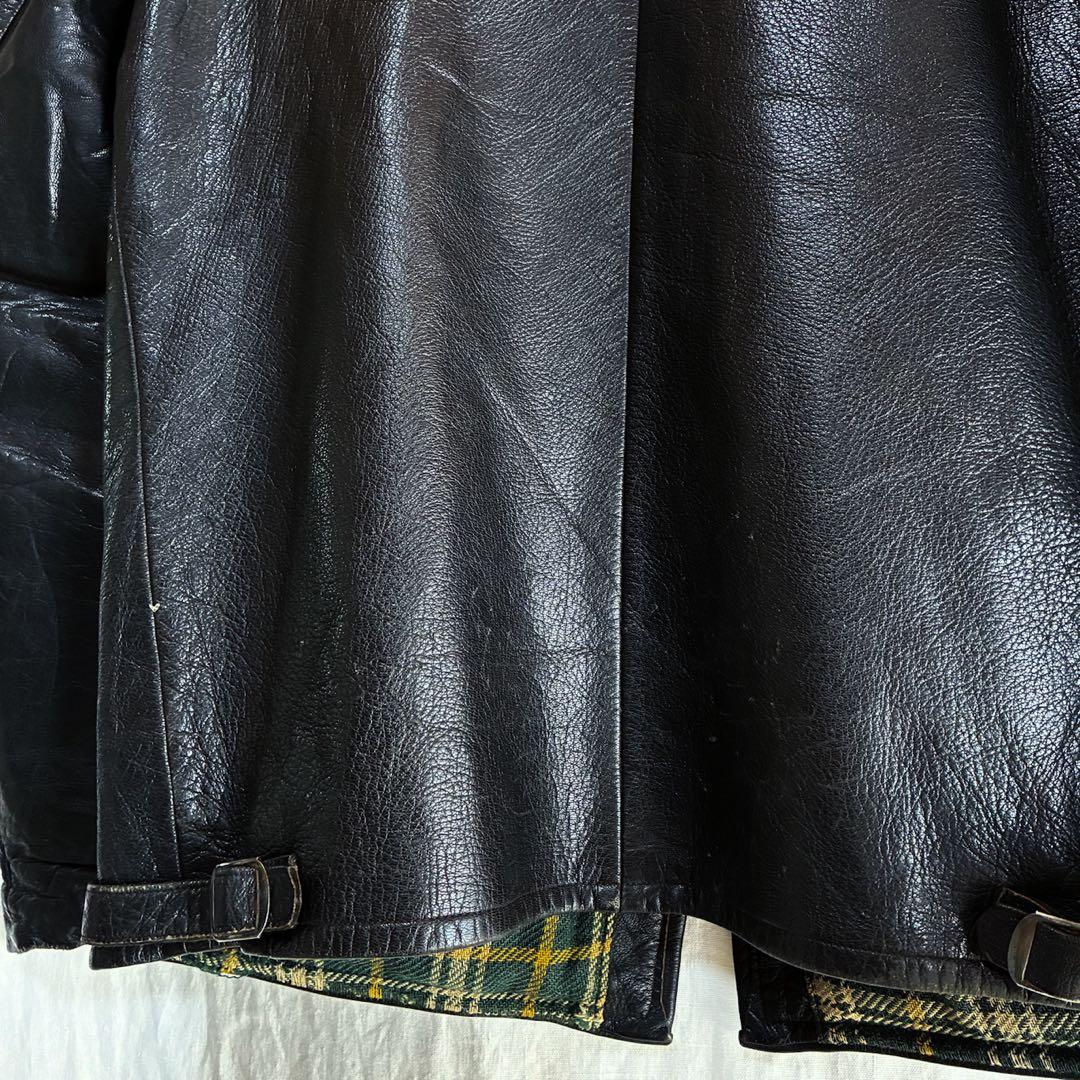 50s ユーロ ヴィンテージ レザー スポーツジャケット L相当 ライダース