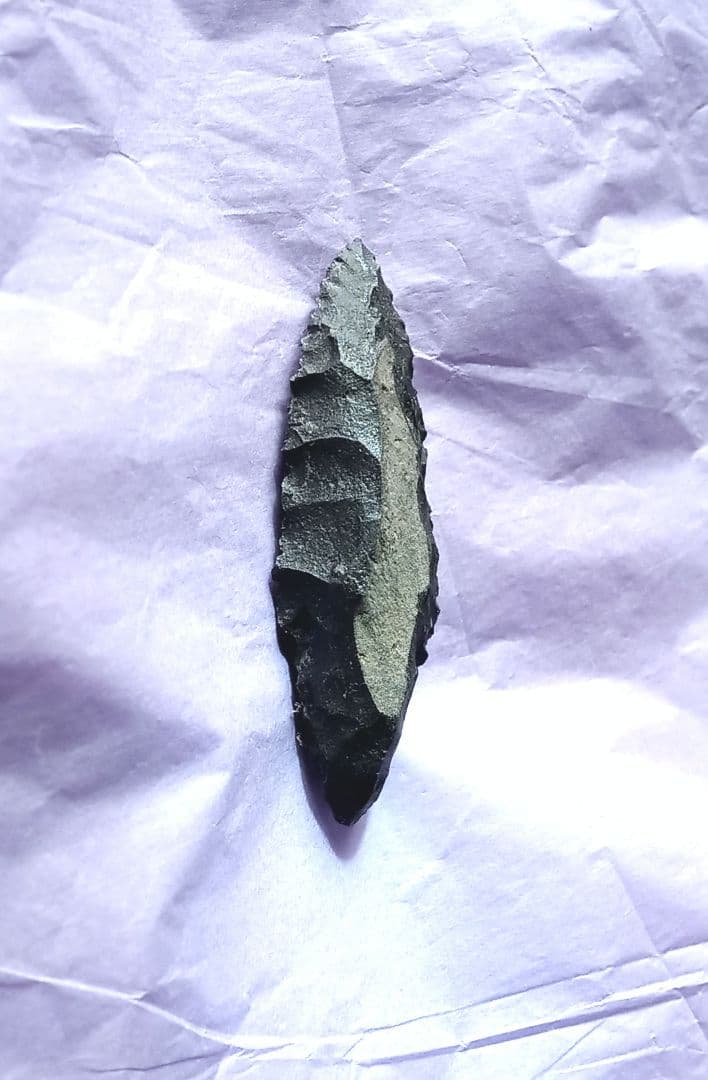 サヌカイト 石器 365 h 槍 模写