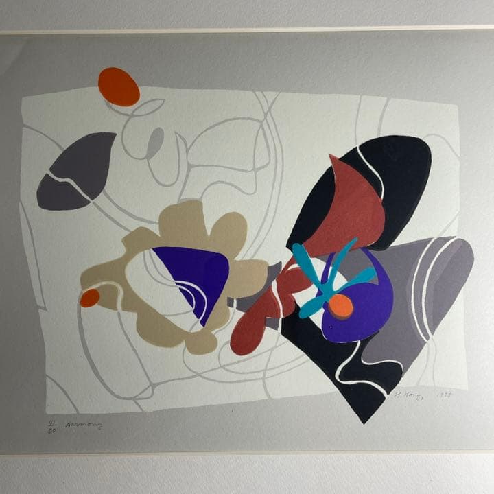 ◇【本荘まさ子】Harmony 1995年 シルクスクリーン NEW YORK◇