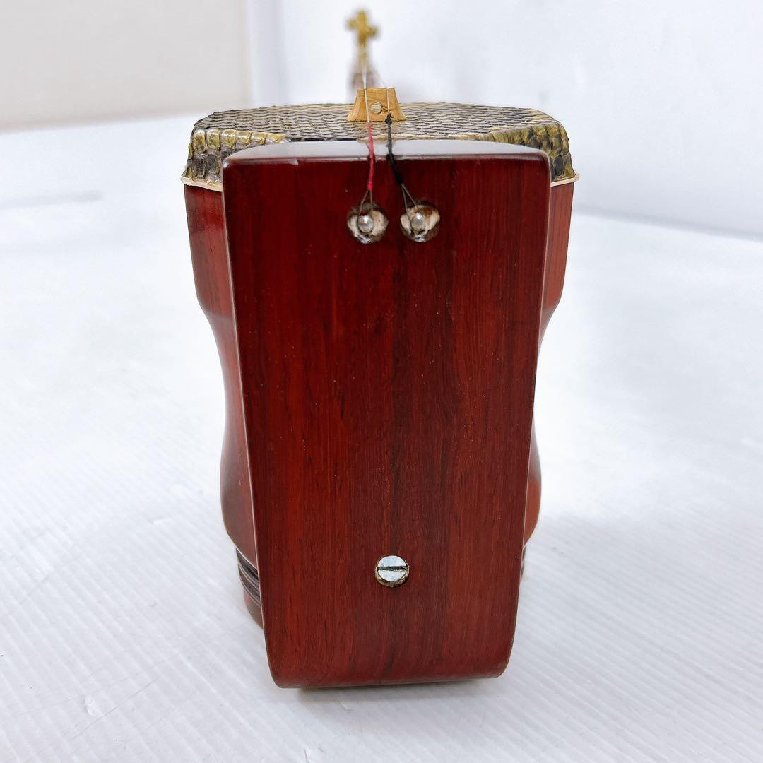 【状態良好】二胡　本蛇皮　ブランド・型番不明　北京八角胴二胡　初心者