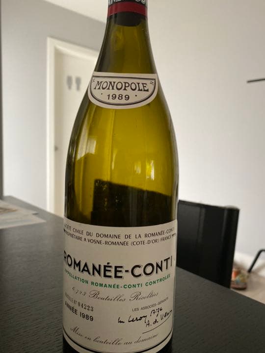 ロマネコンティ1996 空き瓶 Romanee conti 1996 ロマネ コンティ