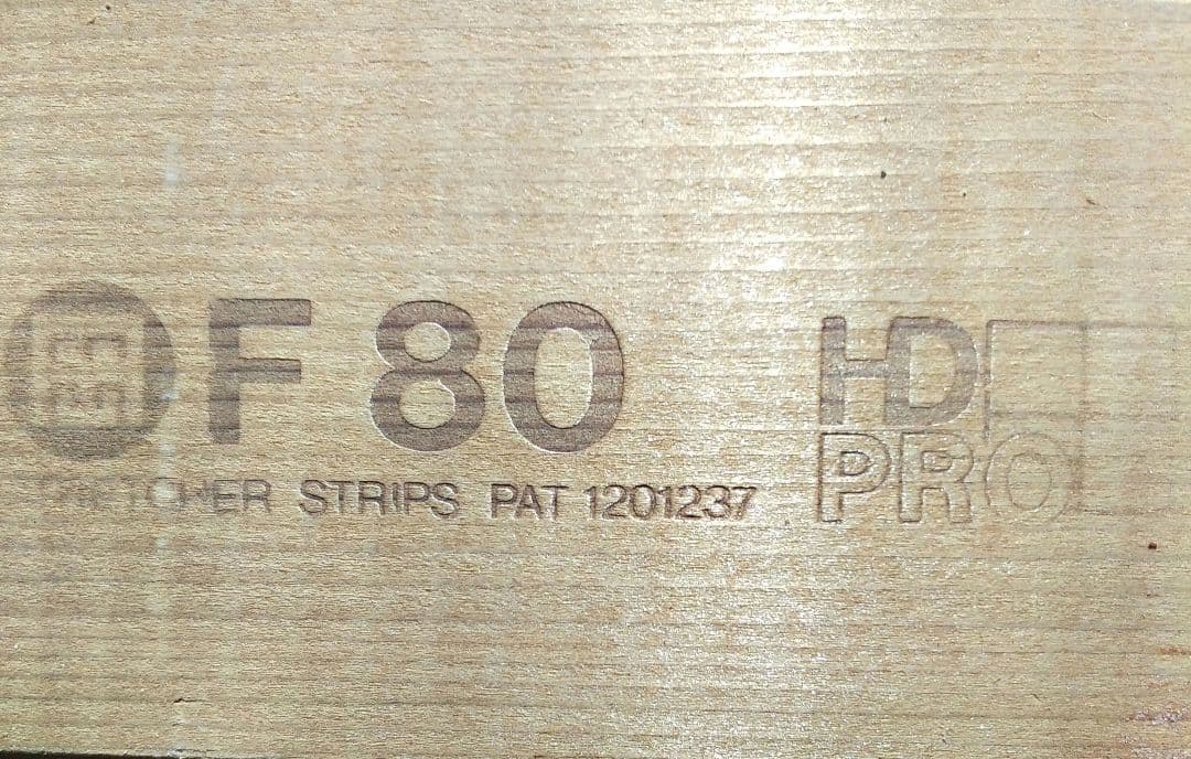 F80木枠(丸岡)と純麻中目キャンバス3種