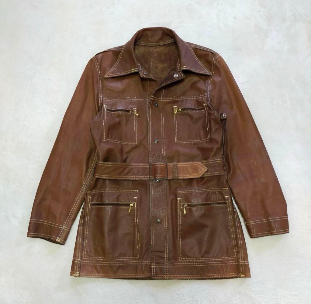 状態◎ 70S リーバイス ビッグE スエード サファリジャケット リバーシブル