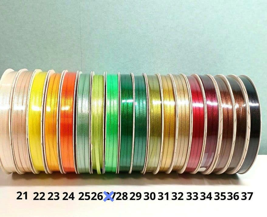 ✿餃子♡ 3mm幅のサテンリボン୨୧