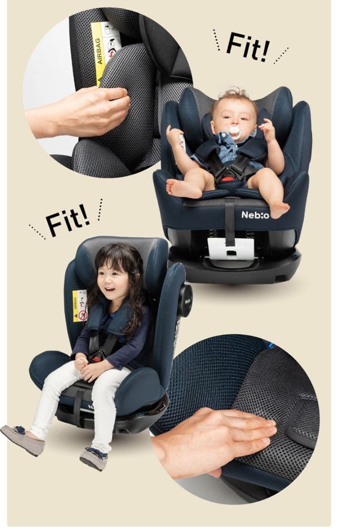 EasyPit 車用チャイルドシート ブラック シートベルト式