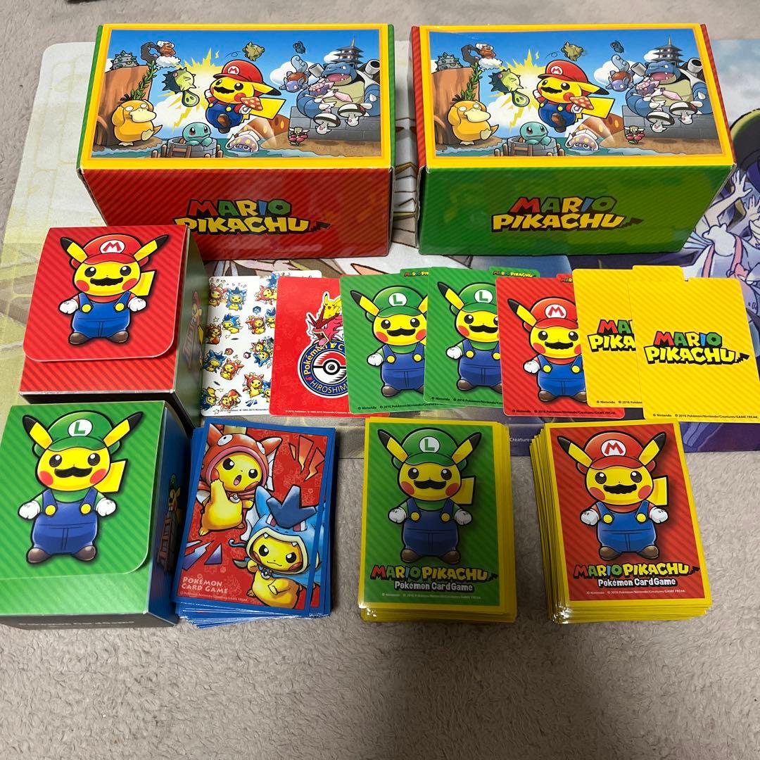 マリオピカチュウ ルイージピカチュウ スリーブ デッキケース ポケモンカードゲーム デッキケース ピカチュウ大集合 ｜【公式