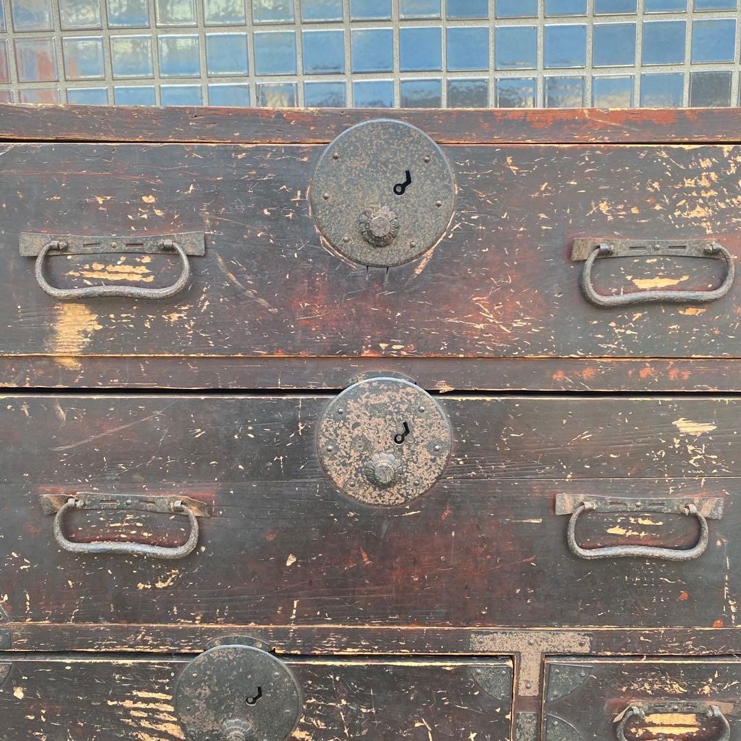 明治 大正 時代箪笥 骨董品 収納 引き出し インテリア アンティーク