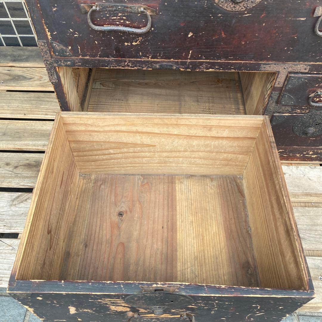 明治 大正 時代箪笥 骨董品 収納 引き出し インテリア アンティーク