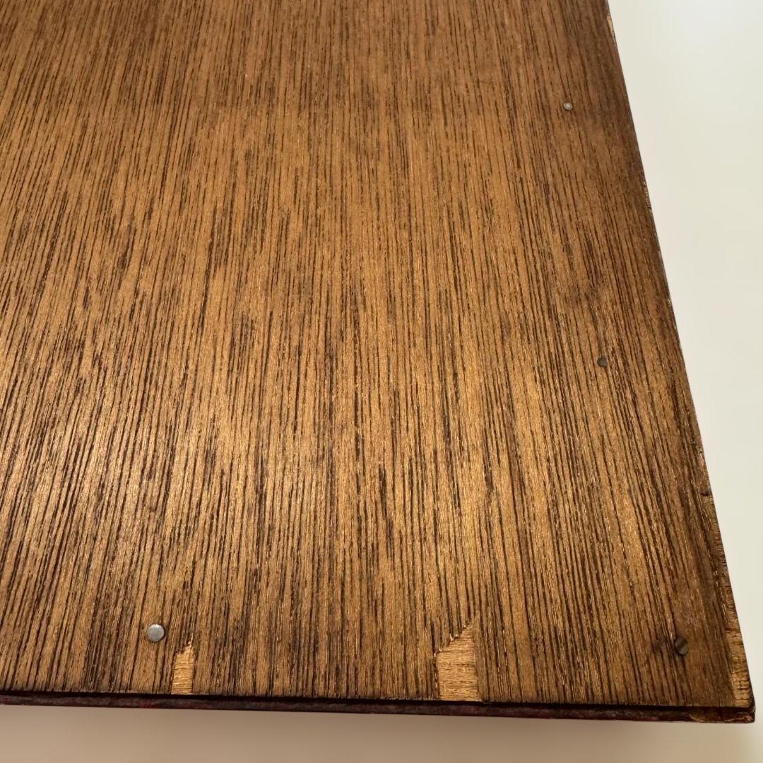 富士山 立体金属アート アンティーク調 金色木製額