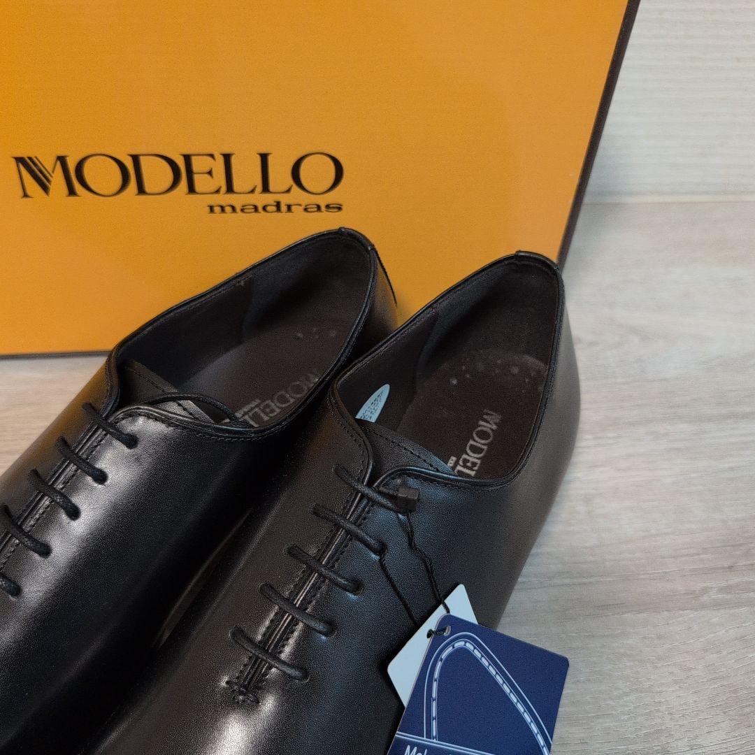 新品未使用★MODELLO ドレスシューズ DM8705 25.5cm ブラック